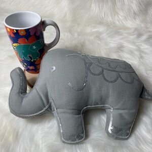 Elephant Decorative Pillow Elephant Flowered Mug